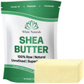 White Naturals African Shea Butter 1lb Pure Unrefined Raw Organic Great Skin Moisturizer Perfect for DIY Whipped Body Butter Face Cream Hair Mask Lip Balm