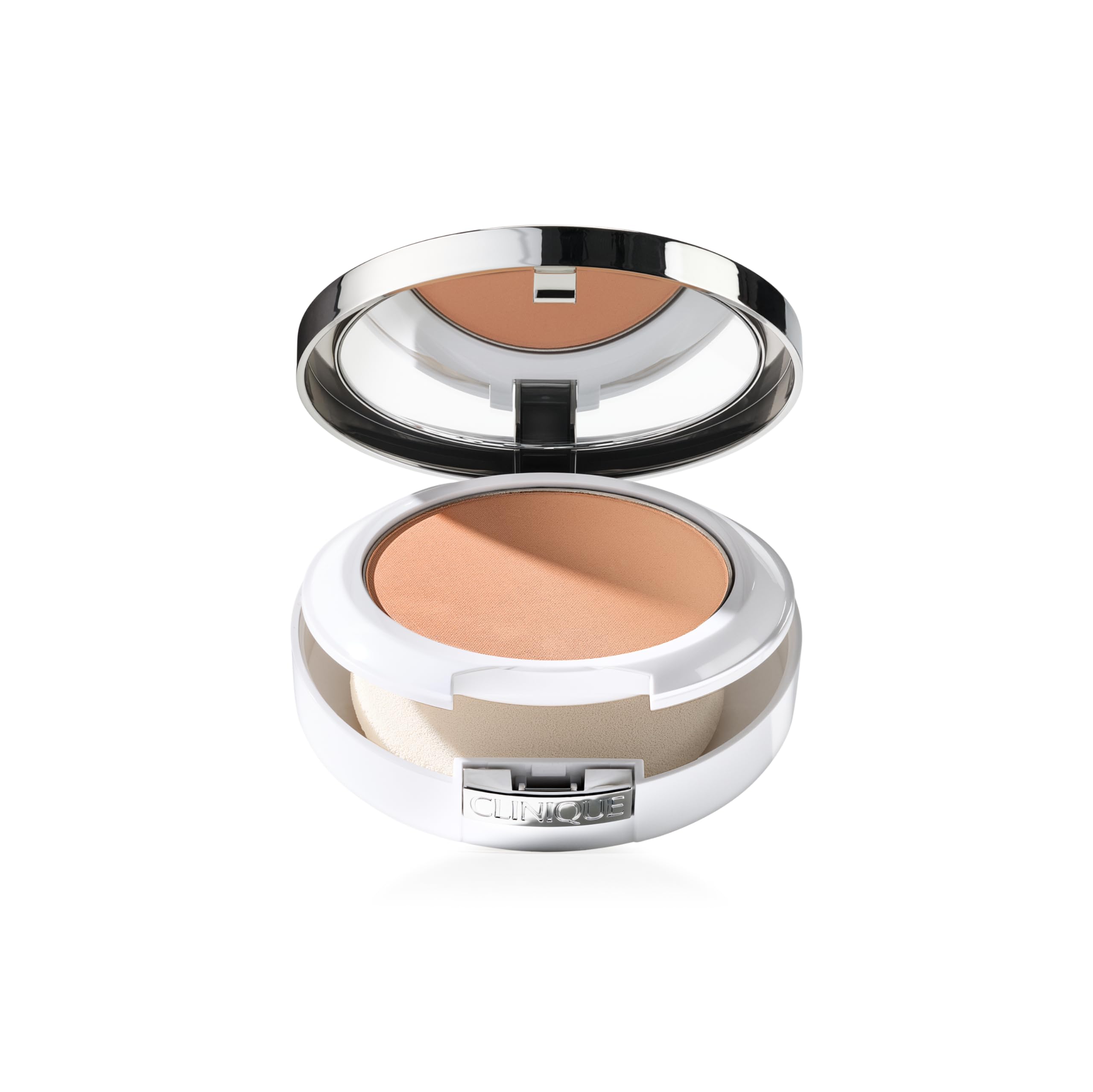 Clinique Beyond Perfecting Powder Lightweight Full Coverage Foundation + Concealer For Dry Combination to Oily Skin Types Cream Chamois 1 Ounce