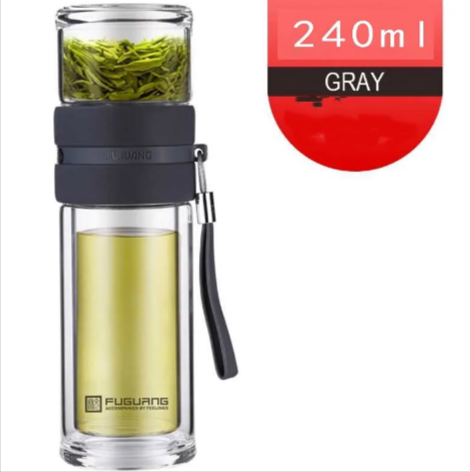 Double-Wall Glass Tea Cup – Heat-Resistant & Elegant