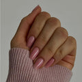 Rose Pink Press on Nails Medium Square SXVME Natural Acrylic Glue on Nails Medium Length Coffin Nails Press ons Medium Short Gel Nails Thick Reusable Fake Nails Solid Color 24 False Nails