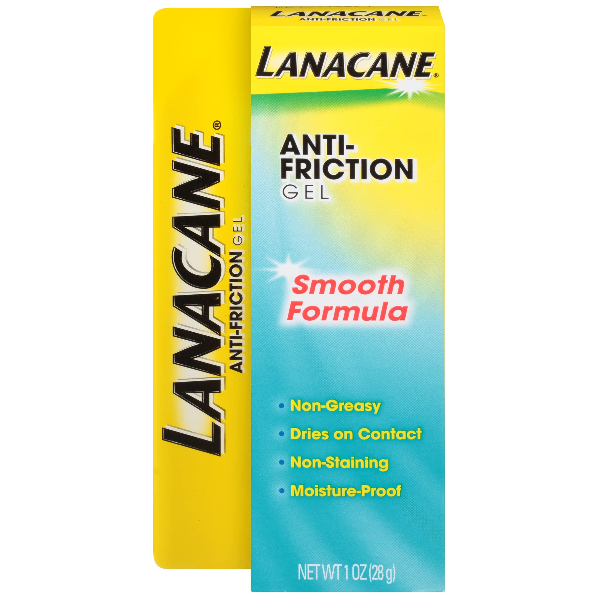 Lanacane Anti-Friction Gel Soothing & Hypoallergenic Skin Moisturizer for All Skin Types 1 oz.