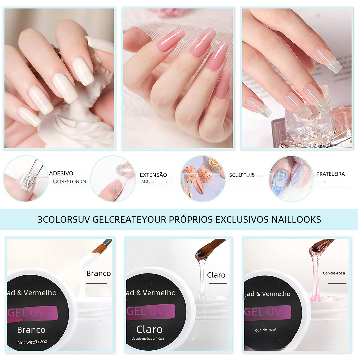 Complete Nail Kit with 42 Colors for Beginners