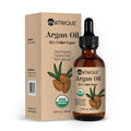 Natnique Argan Oil Organic 2oz 100% Natural USDA Argan Oil for Hair Face Body Scalp & Skin. Promotes Hair Growth Cold Pressed Argan Oil 100% Pure Hexane Free Moisturizer - Men & Women
