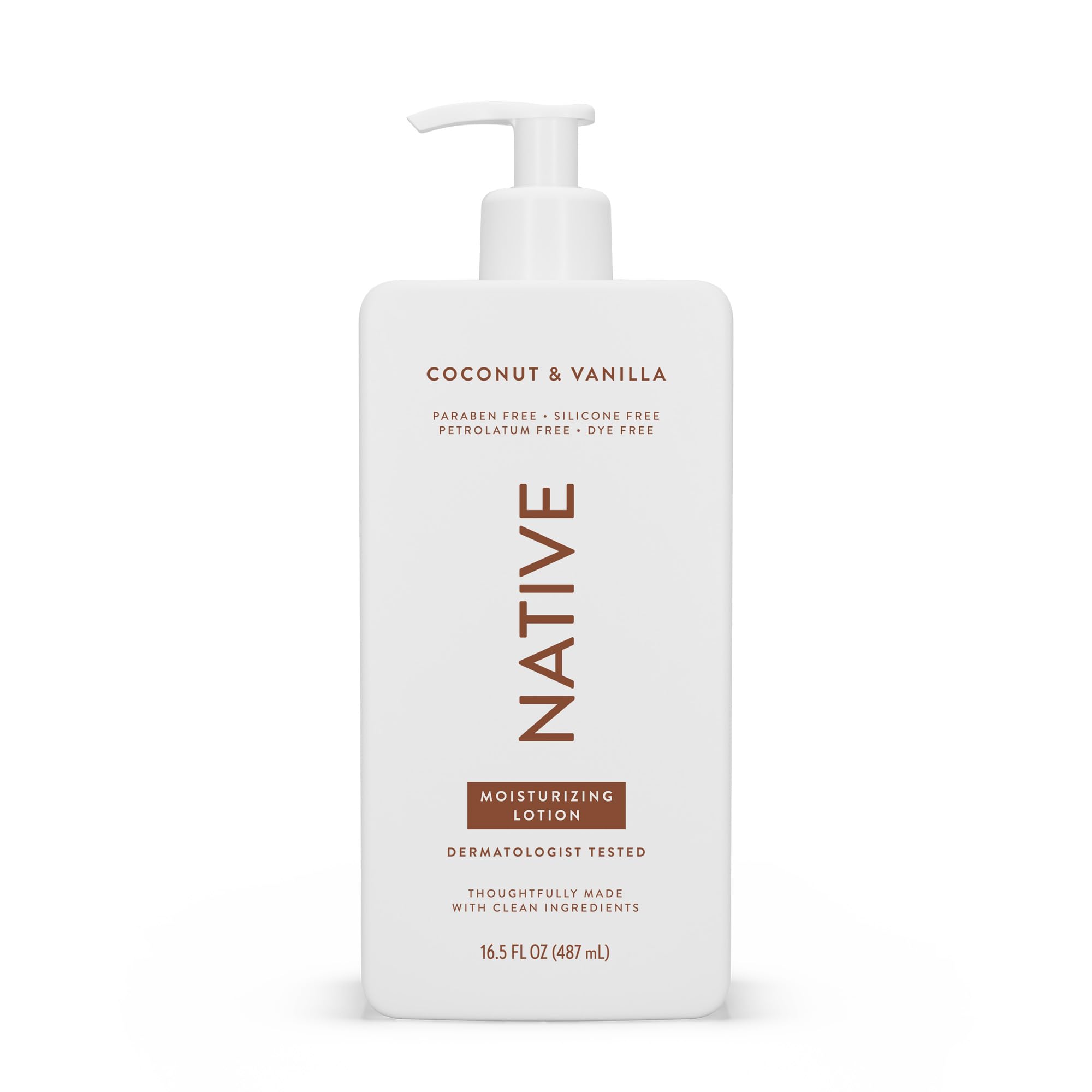 Native Body Lotion Contains Naturally Derived Plant-Based Moisturizers for Women and Men | Restores Dry Skin Coconut & Vanilla 16.5 fl oz