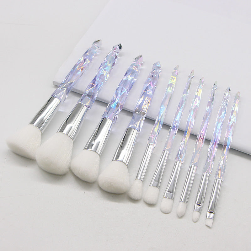 Crystal Diamond Makeup Brush Set for Beginners