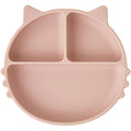 Chippi&Co Suction Plates For Baby 6+ Months Toddler Feeding Supplies Divided Dishes For Kids Led Weaning Food Tray Platos Para Bebes Comida 6 Meses Silicone Utensils Set 1-3 Year Old (Cat Tray)
