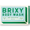 BRIXY Soap-Free Moisturizing Body Wash Bar Gentle Skin Cleanser With Shea Butter & Castor Oil Ceramide & Niacinamide Help Support The Skin Barrier pH balanced Noncomedogenic Made in US 4oz