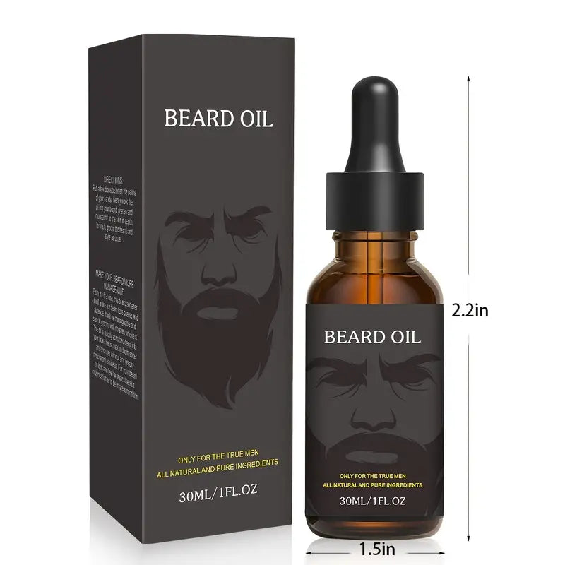 Natural Beard Oil with Shea Butter for Softening 1 Oz