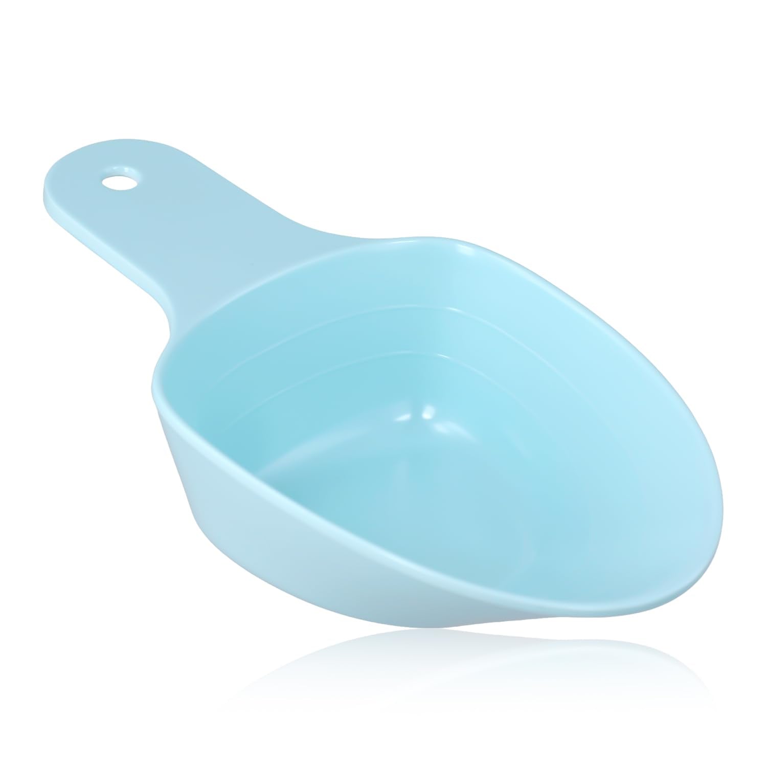 PEUTIER Dog Food Scoop 1 Cup 1/2 Cup 1/4 Cup Pet Food Scoop Melamine Pet Food Feeding Scoop Accurate Measurement Pet Food Scale Cup for Dog Cat Bird and Rabbit Dishwasher Safe (Blue)