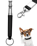 Qivorimith Dog WhistleDog Whistle to Stop Barking Neighbors DogAdjustable Ultrasonic Silent Dog Training Whistles(Black)