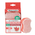 Spongables Pedi Scrub Foot Exfoliating 20+ Wash Sponge Watermelon 1 Count