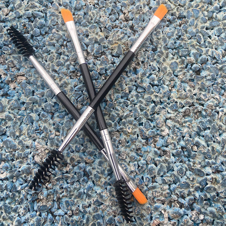 Dual-Head Spiral Angled Makeup Brush Set
