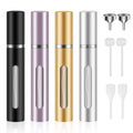 Saiveina 5ml Mini Perfume Atomizer Bottles Refillable Perfume Spray Bottle Empty Cologne Sprayer for Travel and Outgoing(4 Pack)