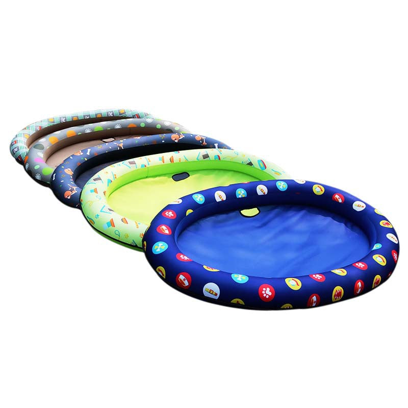 Inflatable Pet Floating Mat with PVC Cover