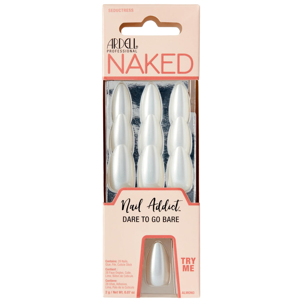 Ardell Nail Addict Naked Seductress Press On Nails Medium Almond Shape Nail Kit 1-Pack