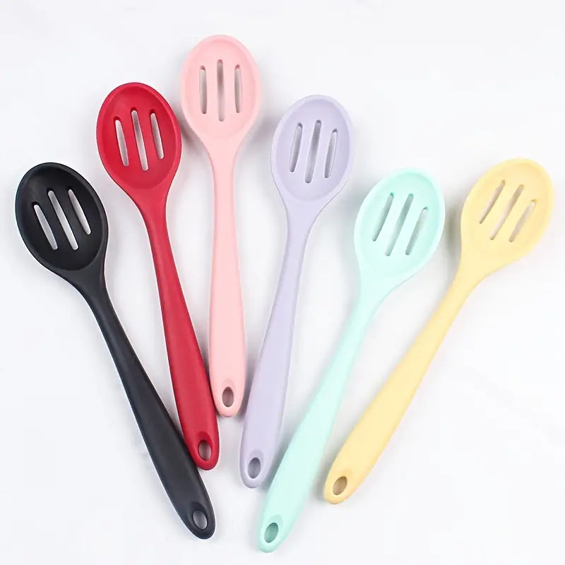 Silicone Skimmer Colander Serving Spoon for Kitchen Utensils