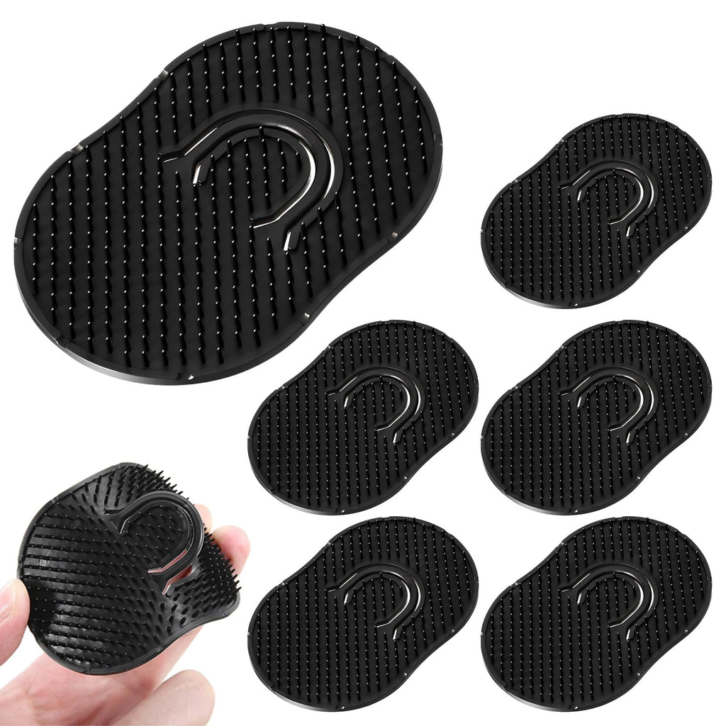 Yonghan 6Pcs Soft Pocket Combs for Men - Scalp Massage Shampoo and Beard Grooming