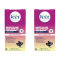Veet Leg & Body Hair Removal Kit- Sensitive Formula Ready-to-use Cold Wax Strips Shea Butter & Acai Fragrance 40 Count (Pack of 2)