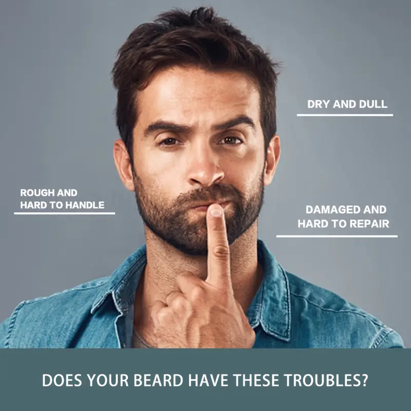 Natural Beard Oil with Shea Butter for Softening 1 Oz