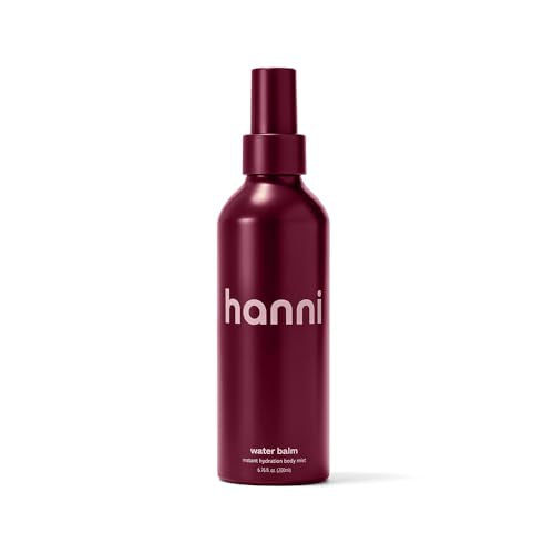 HANNI Water Balm Hydrating Body Mist Moisturizer Spray with Hyaluronic Acid for All Skin Types Lotion Replacement 200 mL / 6.76 fl oz
