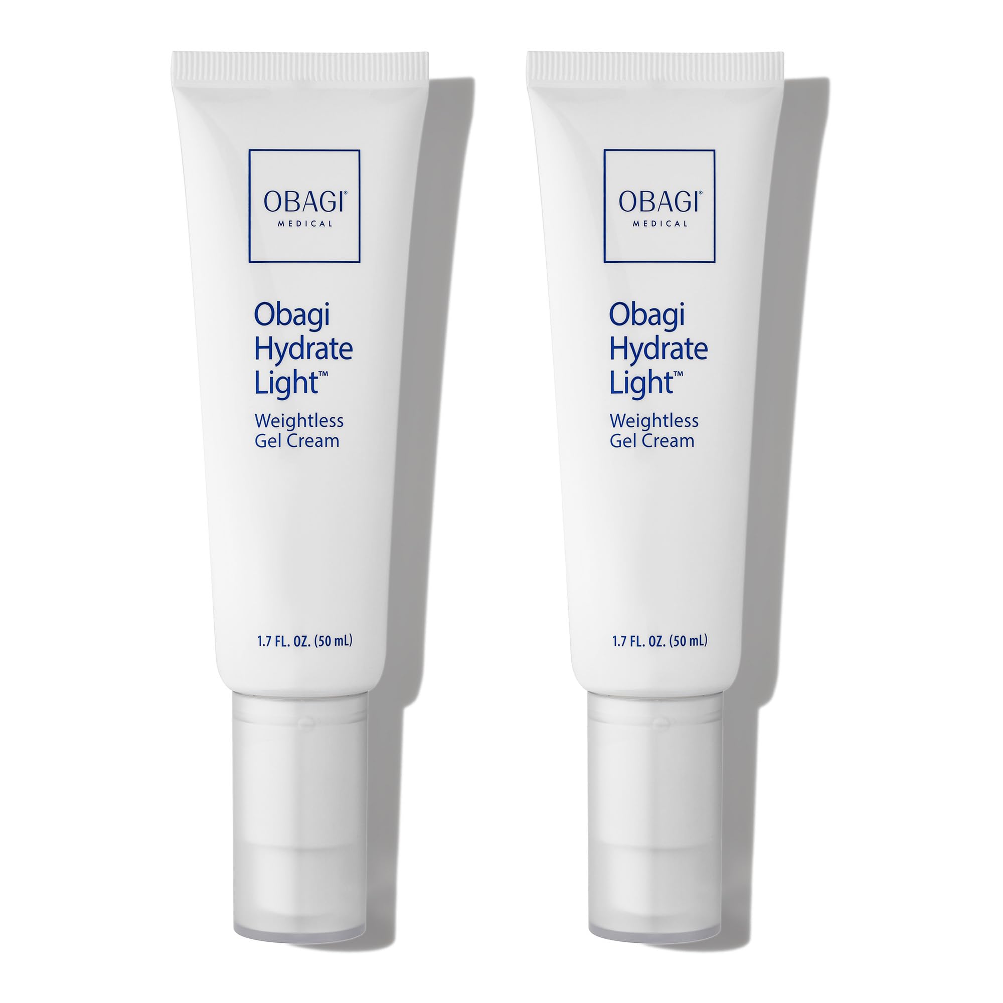 Obagi Hydrate Light Weightless Gel Cream – Lightweight Moisturizer for 24 Hour Hydration – Oil Free Hypoallergenic & Suitable for All Skin Types – Two Pack 2 * 1.7 oz