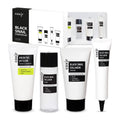 coxir BLACK SNAIL COLLAGEN STARTER KIT l Repairing&Firming | Black-3-Complex: Black Rice Bean Sesame Snail Mucin Collagen FOAM CLEANSER+TONER+SERUM+CREAM [3.19 fl.oz (Pack of 1)]