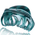 DSADKI Premium Hair Claw Clips For Thick Hair Strong Holding Power Claw Hair Clamps Delicate Hair Grip for Women and Girls (Lake Green - 1pcs)
