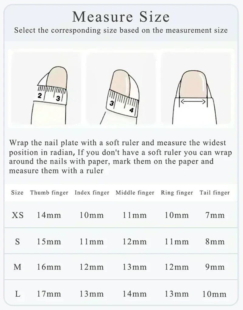 10Pcs Handmade Press On Nails - Butterfly Diamond Design