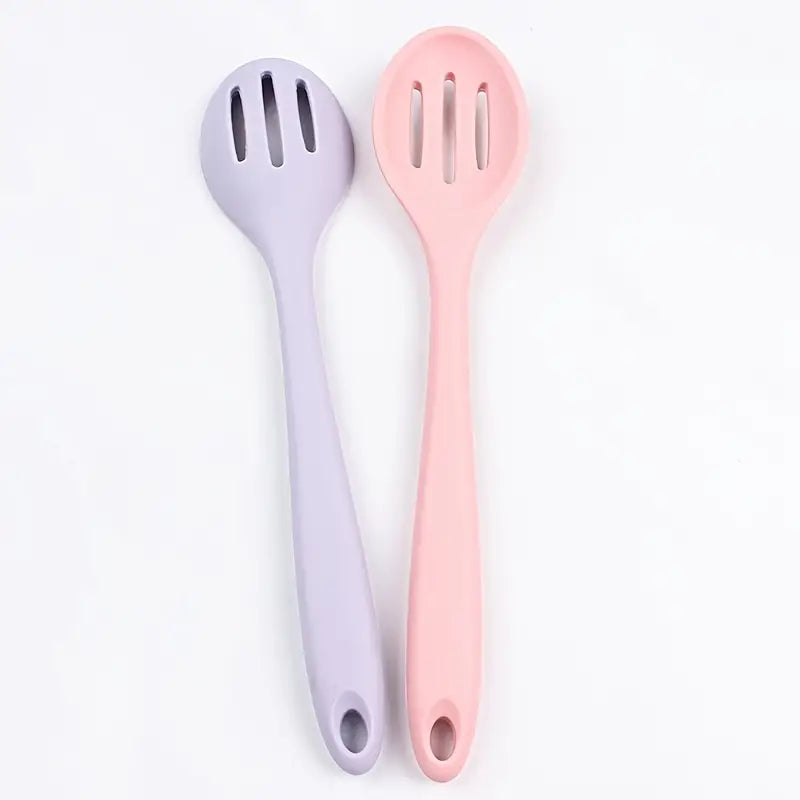 Silicone Skimmer Colander Serving Spoon for Kitchen Utensils