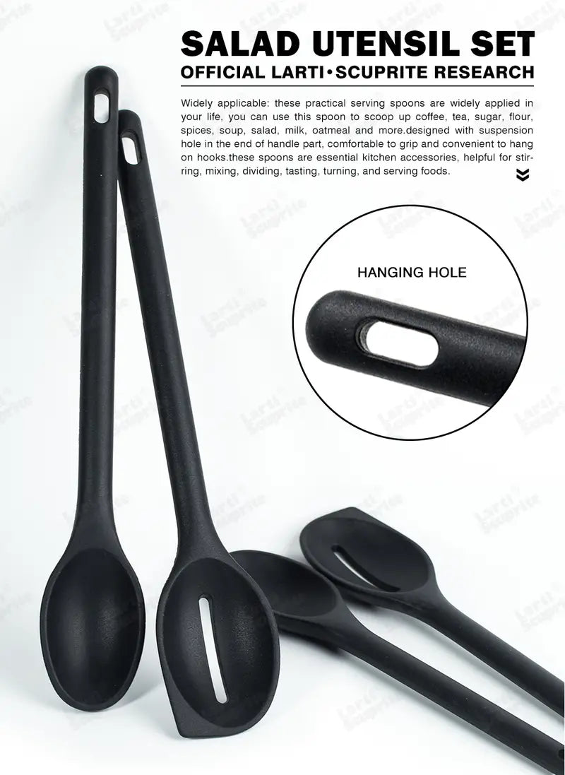 Silicone Serving Spoon Set - Heat Resistant Utensils