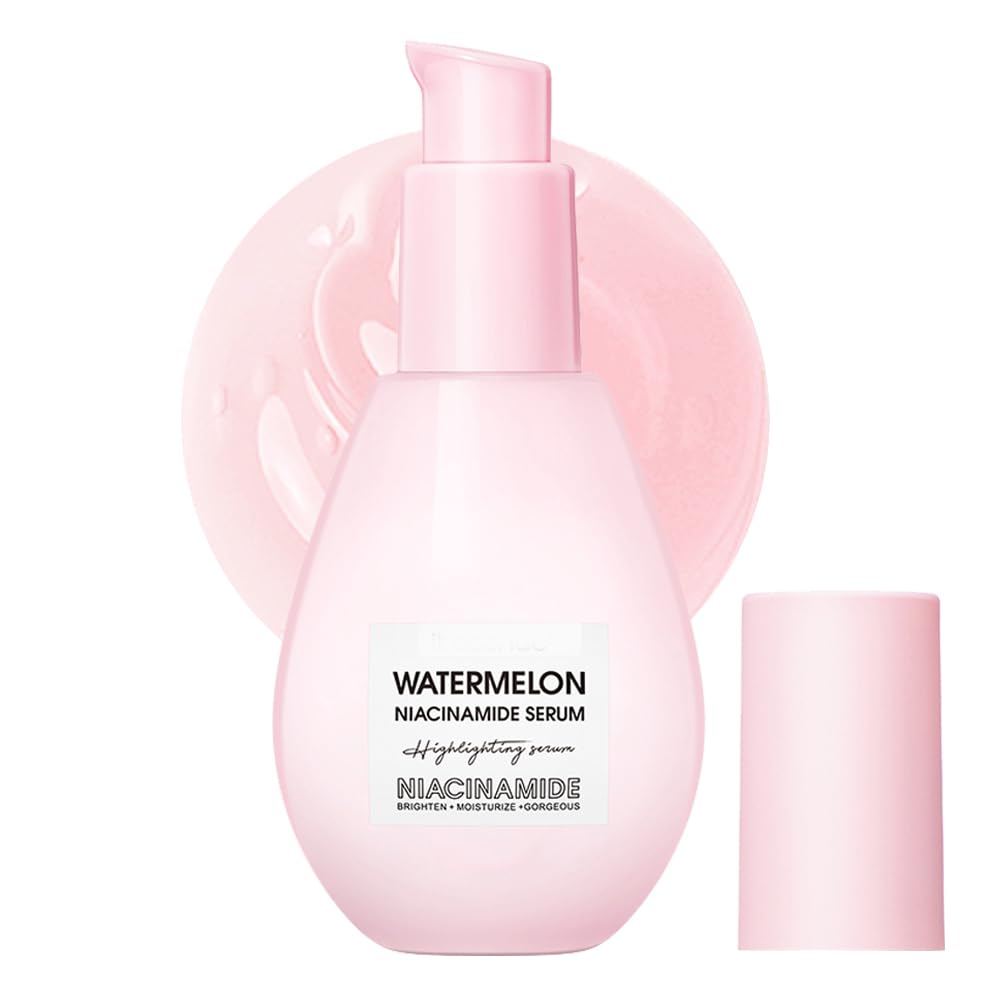 Watermelon Niacinamide Face Serum Face Serum with Citrullus Vulgaris(watermelon) Fruit Extract Sodium Hyaluronate Glycerin Serum for Skin Care Moisturize (1PCS)