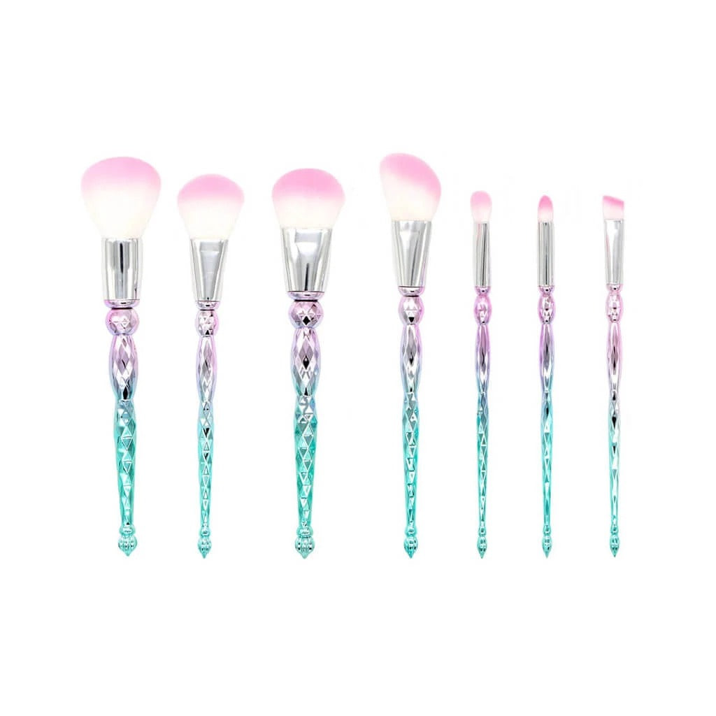 7-Piece Diamond Makeup Brush Set for Beginners