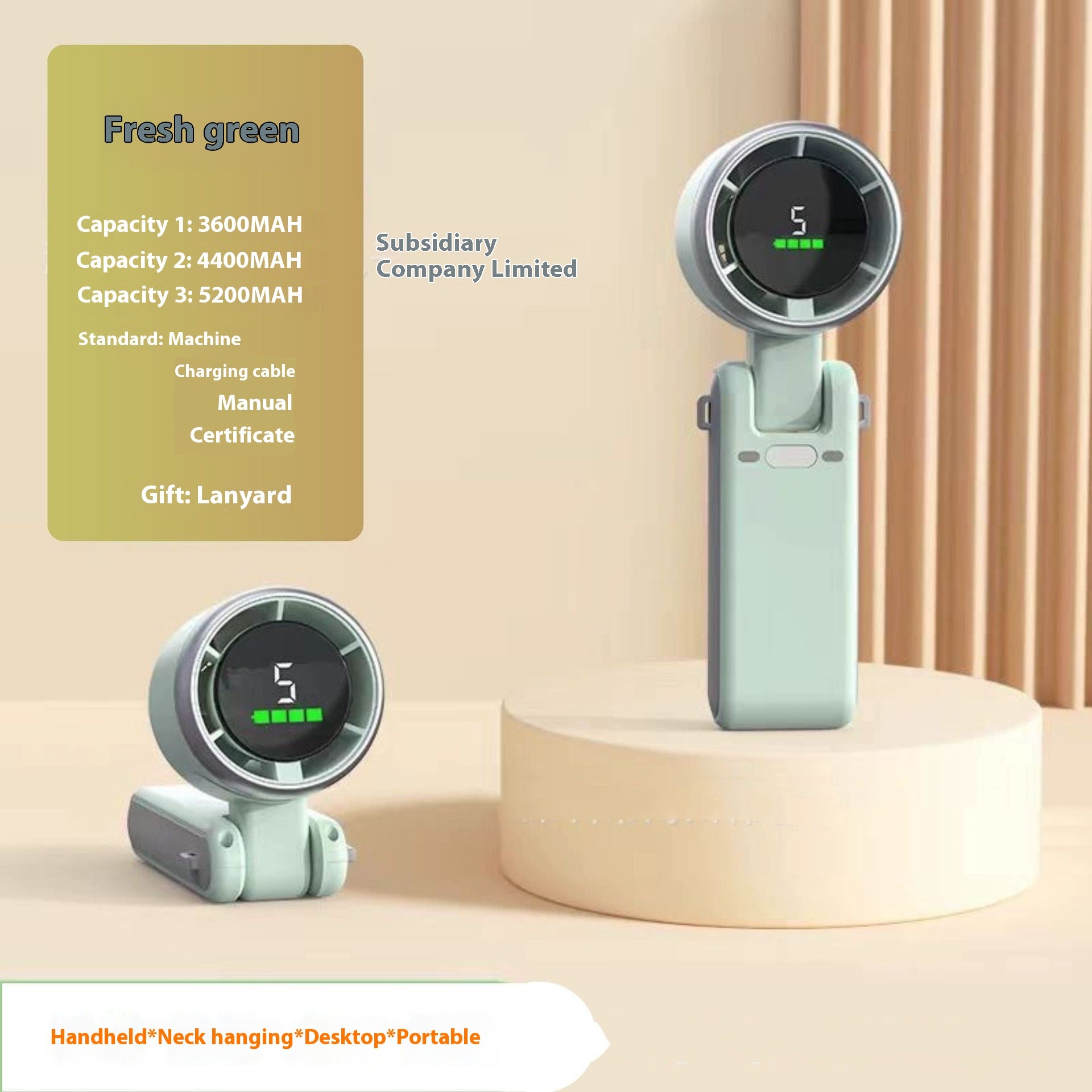 Mini Handheld Rechargeable USB Fan