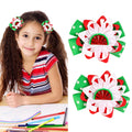 Back to School Bow Hair Clip for Thick Thin Hair Summer Hair Bows Clips for Styling Ribbon Watermelon Dot Hair Pins First Day of School Outfits for Students Cute Hair Accessories Party Decor