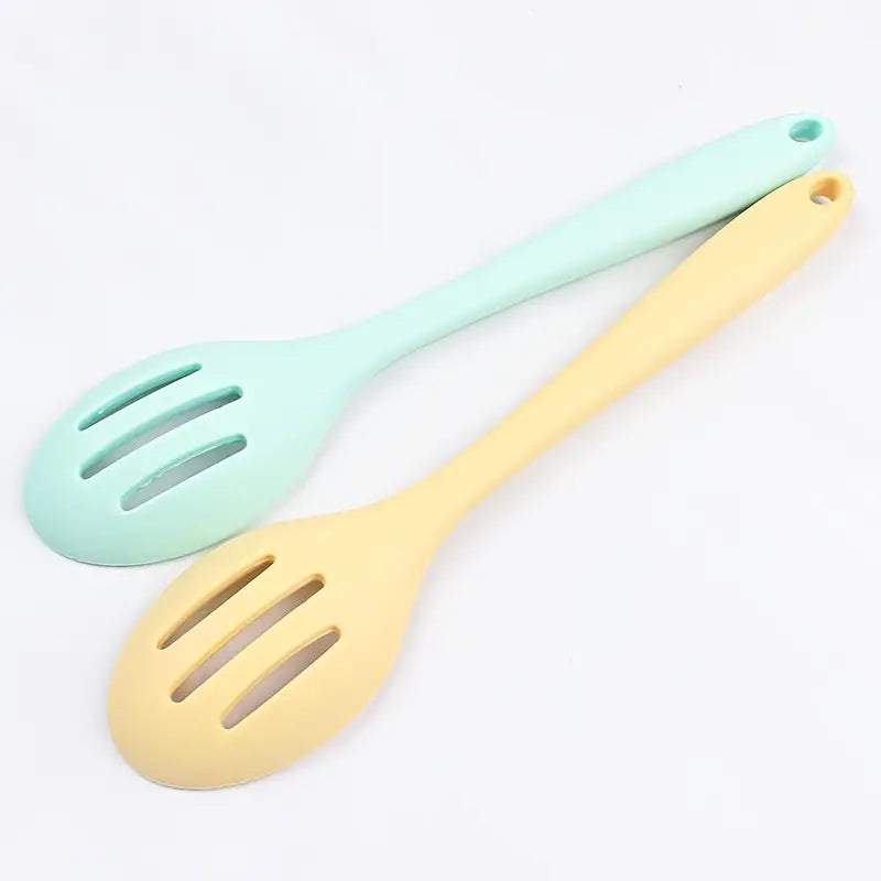 Silicone Skimmer Colander Serving Spoon for Kitchen Utensils