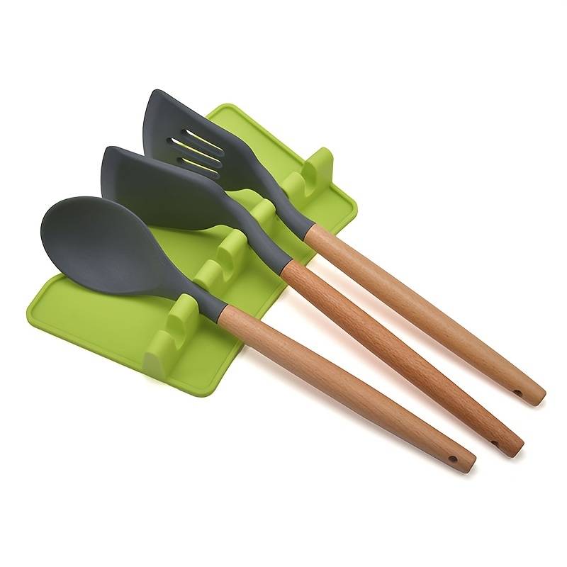 Food Grade Silicone Spoon Rest for Kitchen Utensils