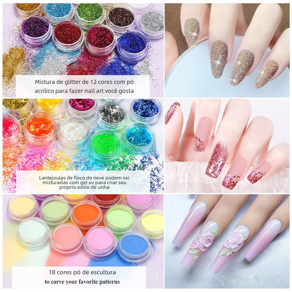 Complete Nail Kit with 42 Colors for Beginners