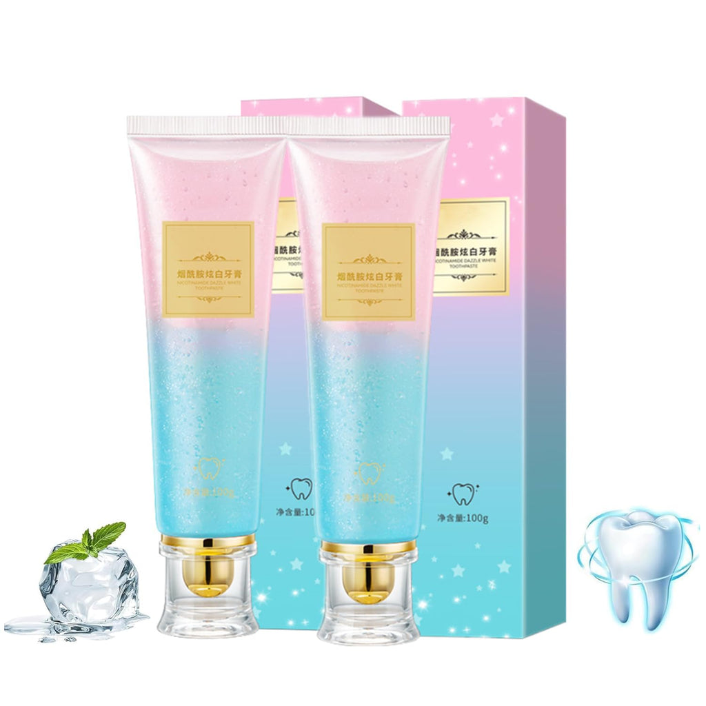 2PC Niacinamide ToothpasteWhitening ToothpasteTripel Whitening Niacinamide Whitening ToothpasteNiacinamide Whitening Toothpaste Fresh Breath Toothpaste