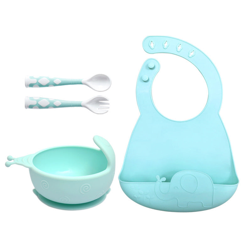 Silicone Baby Feeding Utensils Set for Infants (3 Pieces)