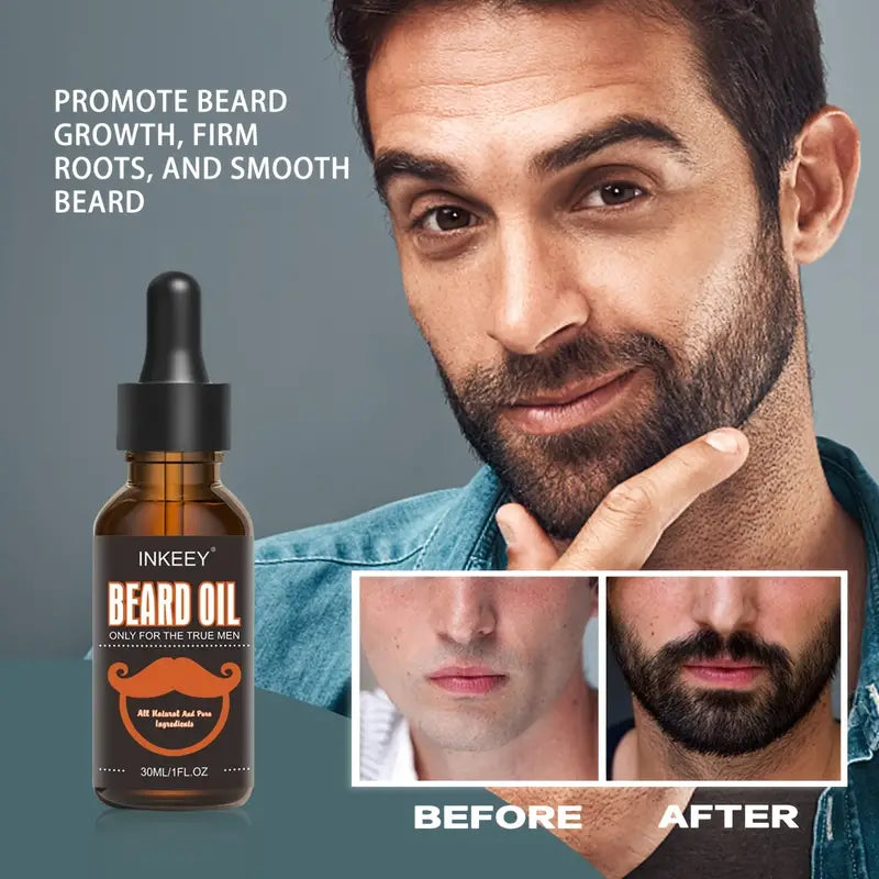 Natural Beard Oil with Shea Butter for Softening 1 Oz