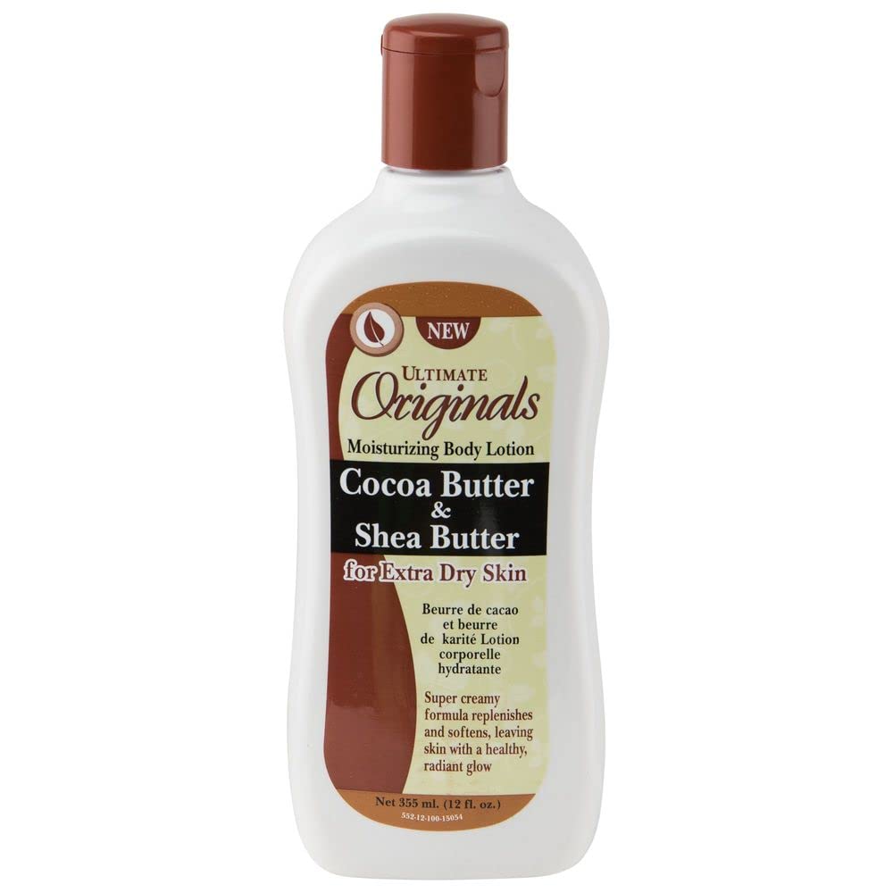 Africas Best Cocoa Butter and Shea Body Lotion 12 Ounce